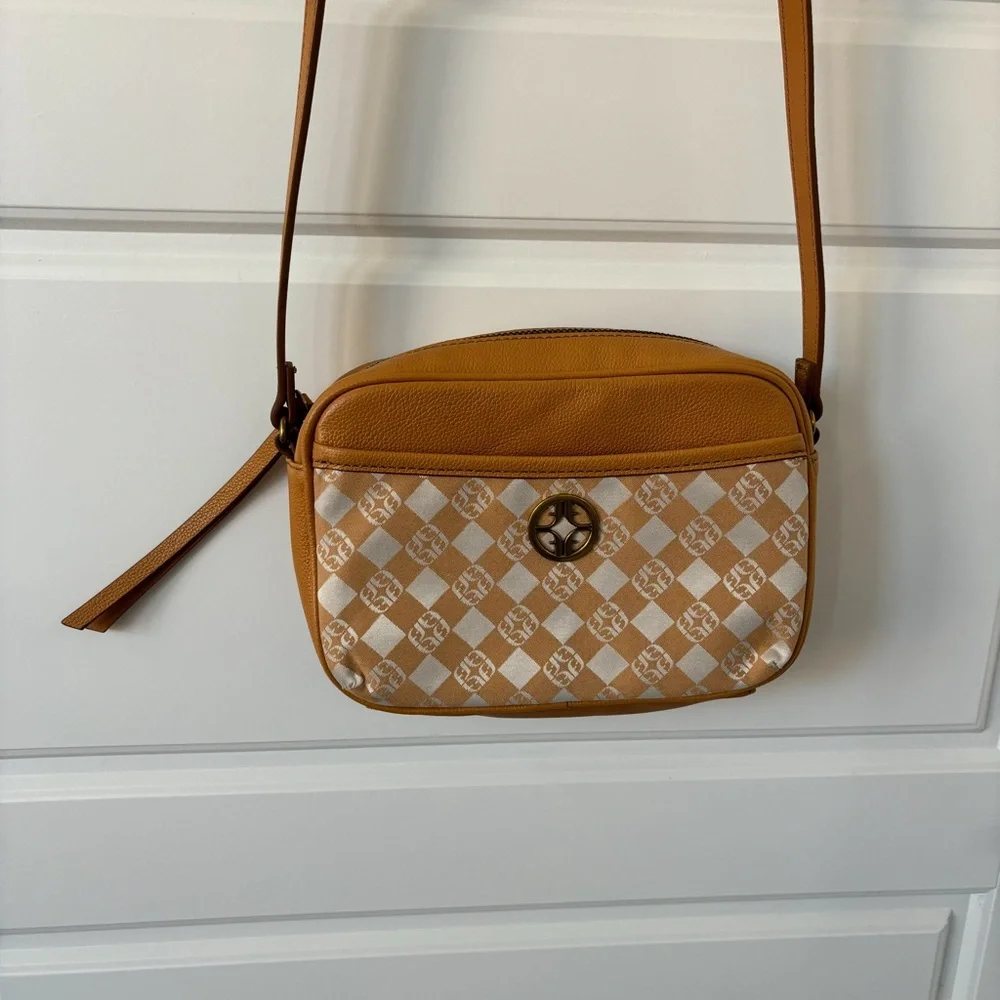 NEW Fossil Brennon Camera Bag Jacquard Leather Crossbody - Picture 10 of 10